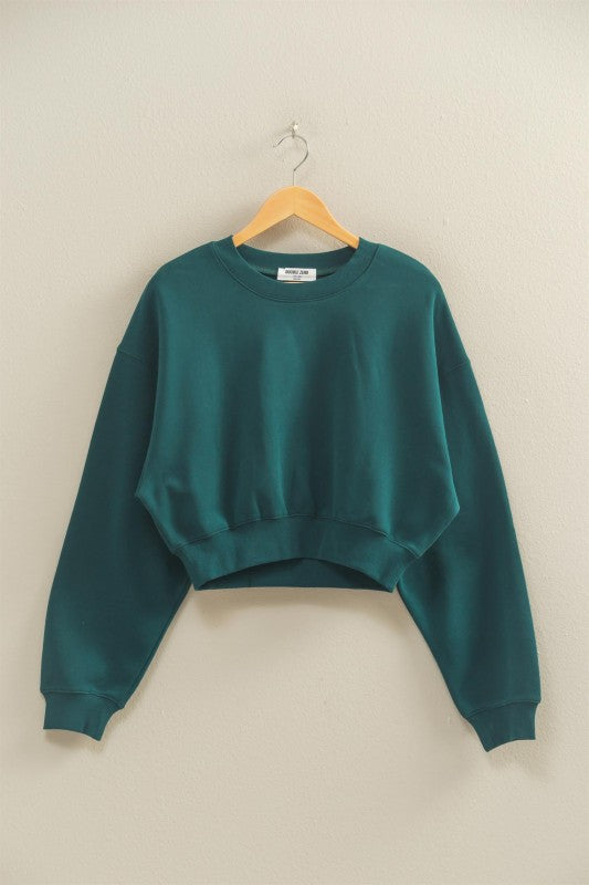 CROP CREW SWEATSHIRT