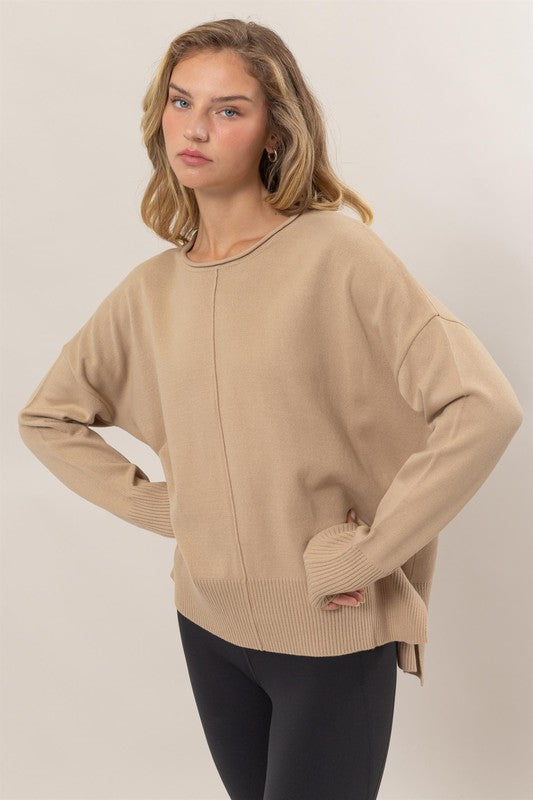 FRONT SEAM SWEATER