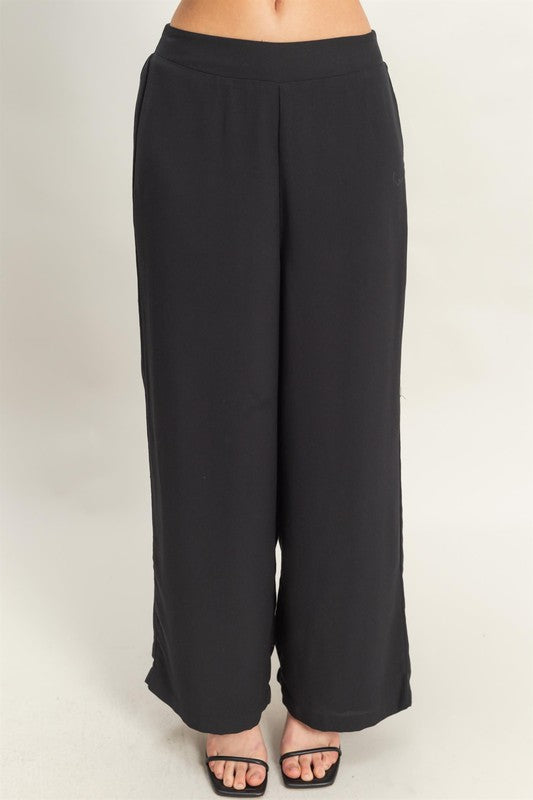 CHELSEA - WIDE LEG LINEN PANT
