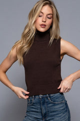 SLEEVELESS TNECK SWEATER
