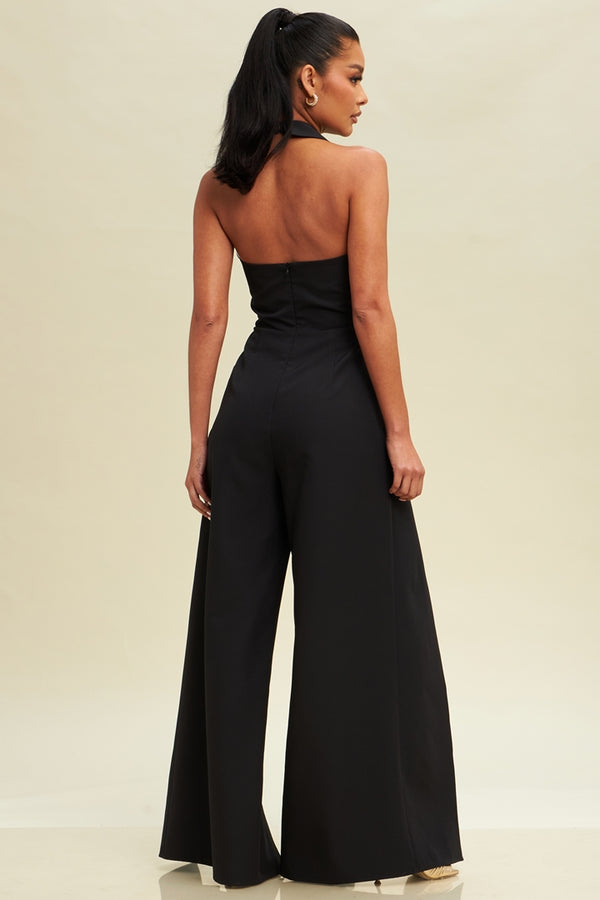 ALISSA - TIE FRONT JUMPSUIT