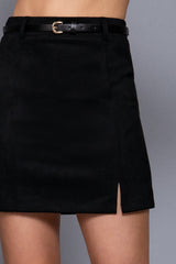 SIENNA - FAUX SUEDE MINI SKIRT