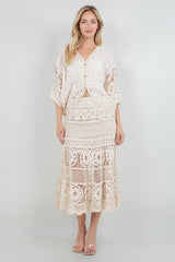 RIVIERA -CROCHET KIMINO