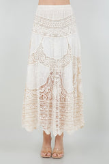 RIVIERA - CROCHET LONG SKIRT