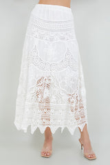 RIVIERA - CROCHET LONG SKIRT