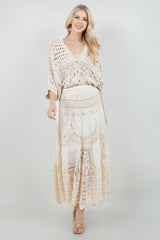 RIVIERA - CROCHET LONG SKIRT