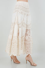 RIVIERA - CROCHET LONG SKIRT