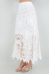 RIVIERA - CROCHET LONG SKIRT