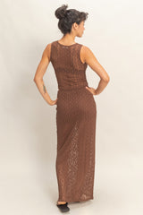 STRETCH LACE MAXI SKIRT