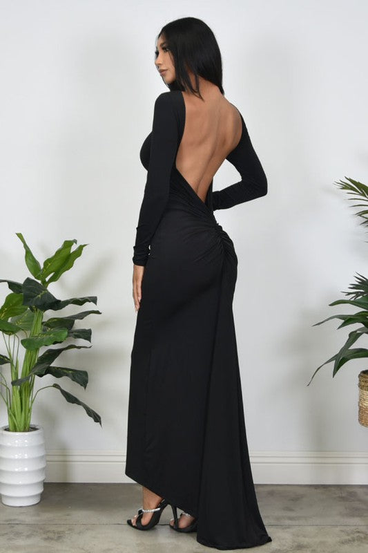 HAILEY - OPEN BACK MAXI DRESS