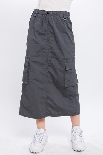 [MLB] Basic Gorpcore Nylon Cargo Long Skirt ★大人気★ MLB] Basic Gorpcore Nylon Cargo Long Skirt ☆大人気☆