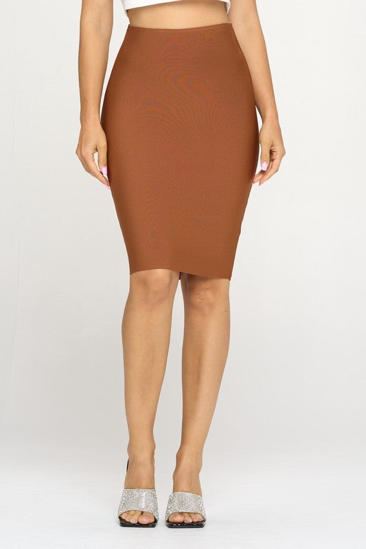 BANDAGE MIDI SKIRT