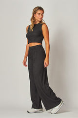 TIFFANY - CRINKLE KNIT PANT