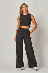 TIFFANY - CRINKLE KNIT PANT