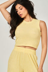 TIFFANY - CRINKLE KNIT TOP