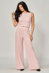 TIFFANY - CRINKLE KNIT PANT