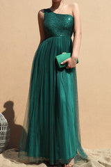 GLAM - O/S SEQUIN TULLE GOWN