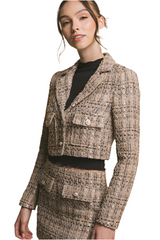 COCOLOVE - TWEED CROP JACKET