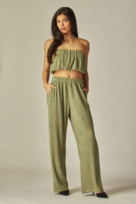 LEE - CRINKLE KNIT PANT