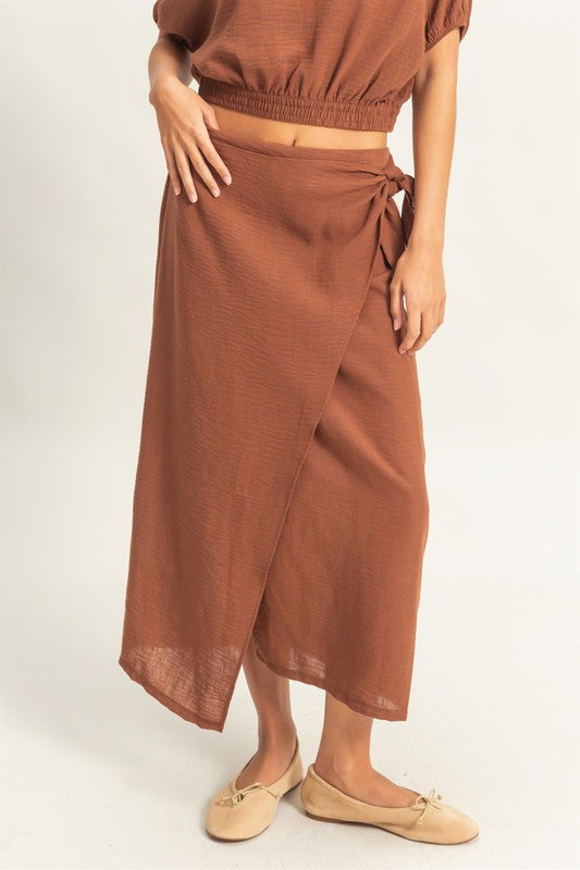 SORRENTO - WRAP MIDI SKIRT
