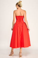 SARA - TUBE TIE BACK FLARE DRESS