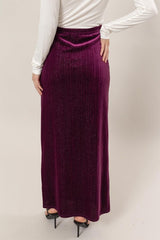 VELOUR MAXI SKIRT