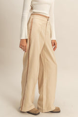 SIDE STRIPE WIDE LEG PANT
