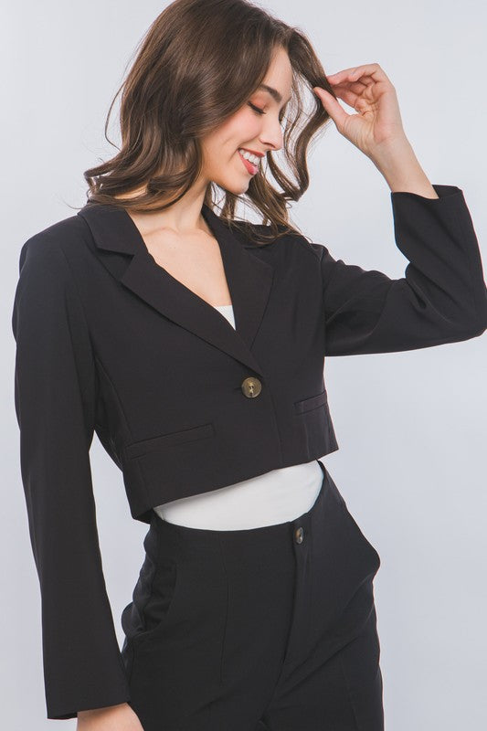 CROP LINED BLAZER