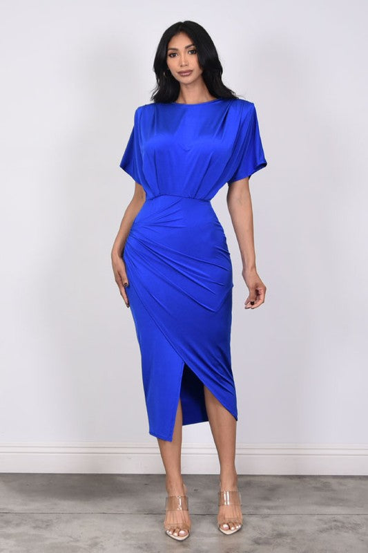 VENETIAN - CREW WRAP DRESS