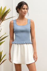 LETTUCE HEM SWEATER TANK