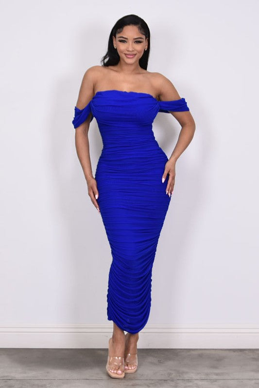 PARIS MAXI - OFF SHOULDER DRESS