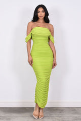 PARIS MAXI - OFF SHOULDER DRESS