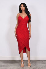 JESSICA - CROSSOVER MESH DRESS