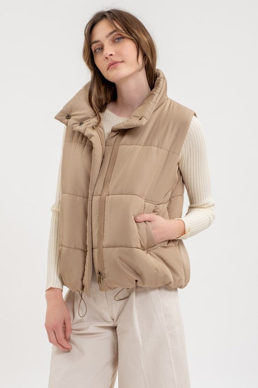 ZIP PUFFER VEST