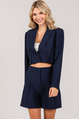 RAIN - TWILL CROP BLAZER