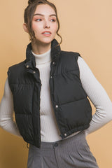 CROP PUFFER VEST