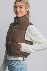 CROP PUFFER VEST