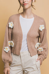 OPEN FLOWER CARDIGAN