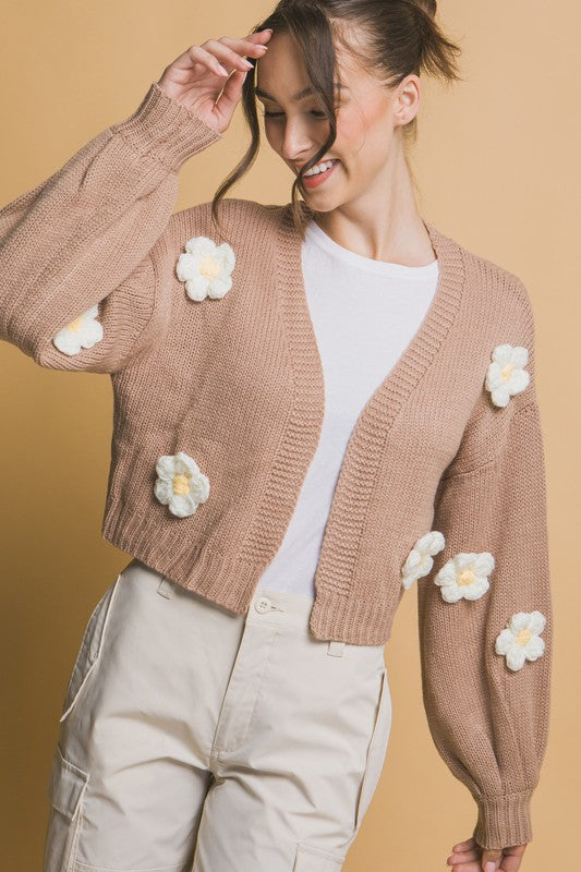 OPEN FLOWER CARDIGAN