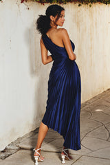 PEARL - ONE SHOULDER SATIN MAXI DRESS