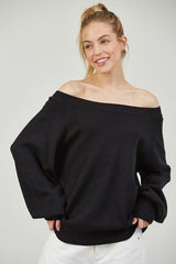 OFF SHOULDER SWEATER