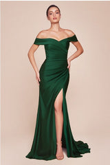 FARAH - OFF SHOULDER CASINO DRESS *SPECIAL ORDER