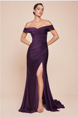 FARAH - OFF SHOULDER CASINO DRESS *SPECIAL ORDER