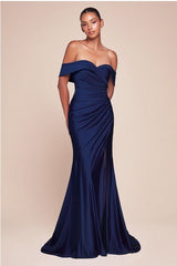 FARAH - OFF SHOULDER CASINO DRESS *SPECIAL ORDER