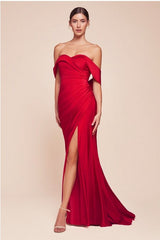 FARAH - OFF SHOULDER CASINO DRESS *SPECIAL ORDER