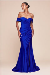 FARAH - OFF SHOULDER CASINO DRESS *SPECIAL ORDER