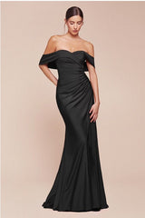 FARAH - OFF SHOULDER CASINO DRESS *SPECIAL ORDER