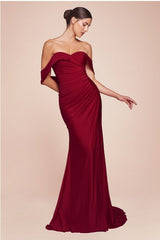 FARAH - OFF SHOULDER CASINO DRESS *SPECIAL ORDER