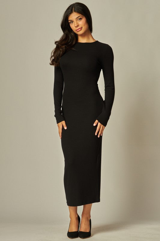 JOLIENOIR - OPEN BACK KNIT DRESS
