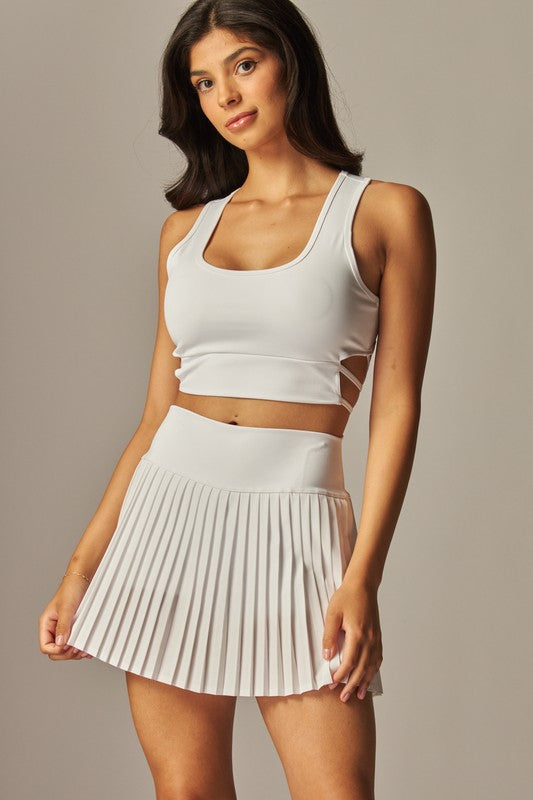PLEATED TENNIS SKIRT